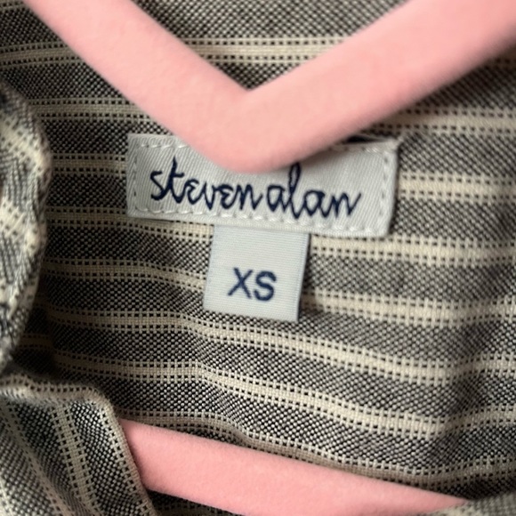 Steven Alan Mens Seersucker Dress Shirt - Picture 3 of 3